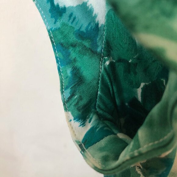 Trashy Diva Jade Green Floral Watercolour Liz Dress Mediterranean Rare Print 4 - Picture 13 of 16